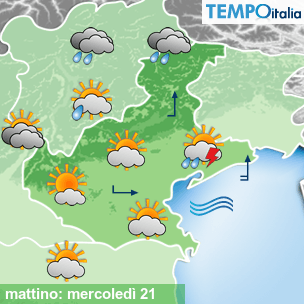 Mappa mattino per la giornata del 2026-10-21
