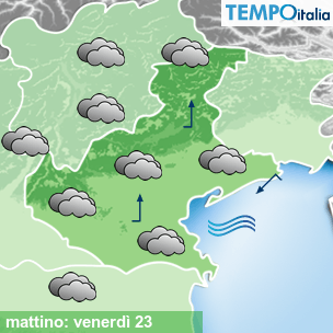 Mappa mattino per la giornata del 2026-10-23