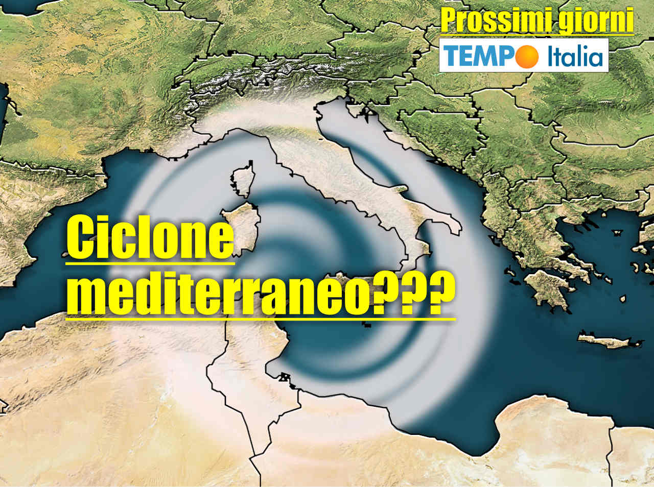 Ciclone mediterraneo, meteo estremo verso l’Italia. I dettagli